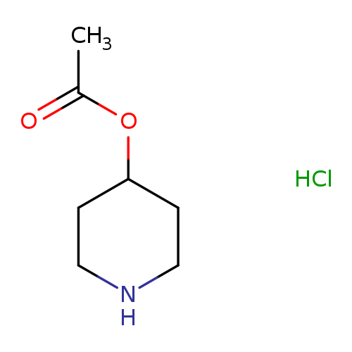 CC(=O)OC1CCNCC1.Cl