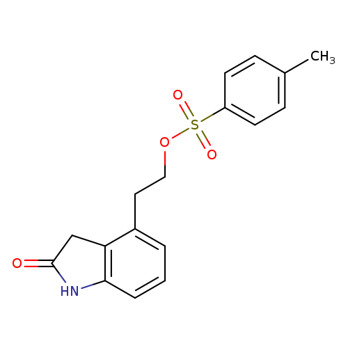 O=C1Cc2c(N1)cccc2CCOS(=O)(=O)c1ccc(cc1)C