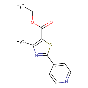 CCOC(=O)c1sc(nc1C)c1ccncc1