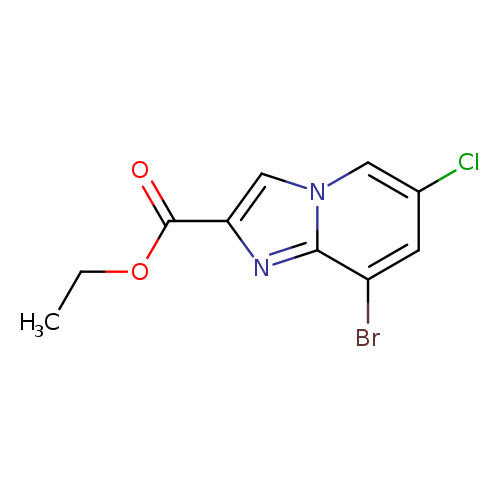 CCOC(=O)c1cn2c(n1)c(Br)cc(c2)Cl
