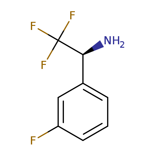 Fc1cccc(c1)[C@@H](C(F)(F)F)N