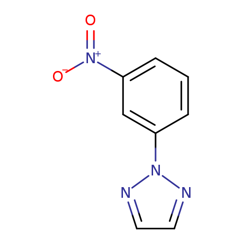 [O-][N+](=O)c1cccc(c1)n1nccn1