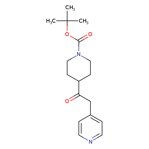 O=C(C1CCN(CC1)C(=O)OC(C)(C)C)Cc1ccncc1