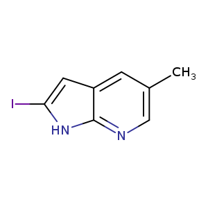 Cc1cnc2c(c1)cc([nH]2)I