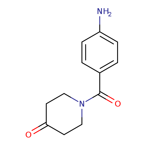 O=C(c1ccc(cc1)N)N1CCC(=O)CC1