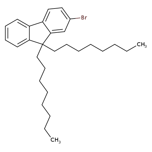 CCCCCCCCC1(CCCCCCCC)c2ccccc2c2c1cc(Br)cc2