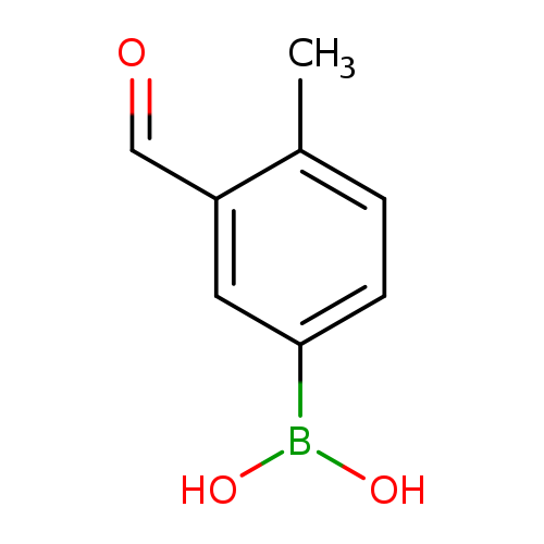 O=Cc1cc(ccc1C)B(O)O