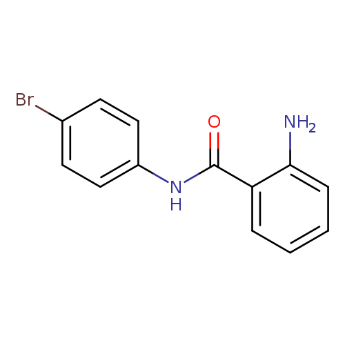 Brc1ccc(cc1)NC(=O)c1ccccc1N