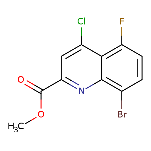 COC(=O)c1cc(Cl)c2c(n1)c(Br)ccc2F