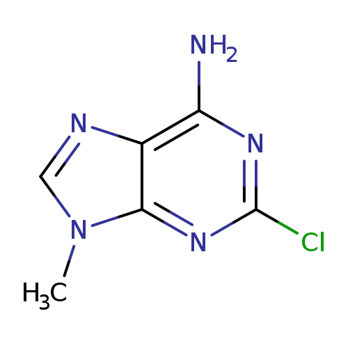 Clc1nc(N)c2c(n1)n(C)cn2