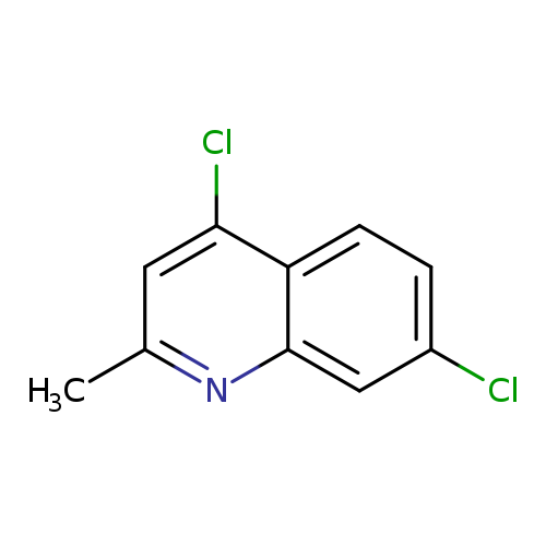 Clc1ccc2c(c1)nc(cc2Cl)C