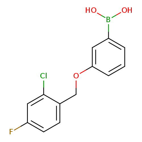 Fc1ccc(c(c1)Cl)COc1cccc(c1)B(O)O