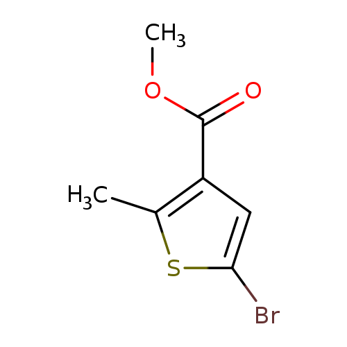Cc1sc(cc1C(=O)OC)Br