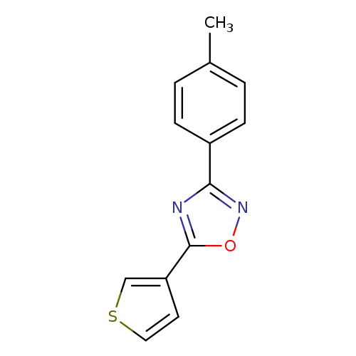Cc1ccc(cc1)c1noc(n1)c1cscc1