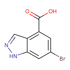 Brc1cc(C(=O)O)c2c(c1)[nH]nc2