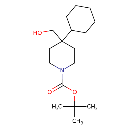 OCC1(CCN(CC1)C(=O)OC(C)(C)C)C1CCCCC1