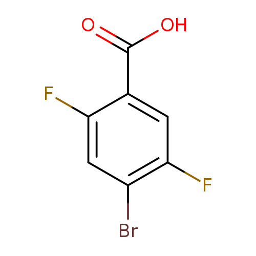 Fc1cc(C(=O)O)c(cc1Br)F