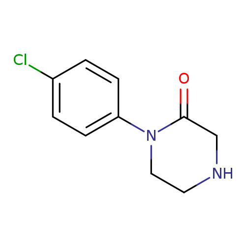 Clc1ccc(cc1)N1CCNCC1=O