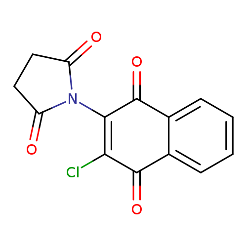 O=C1CCC(=O)N1C1=C(Cl)C(=O)c2c(C1=O)cccc2