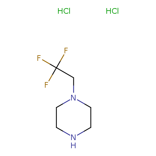 FC(CN1CCNCC1)(F)F.Cl.Cl