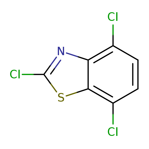 Clc1nc2c(s1)c(Cl)ccc2Cl