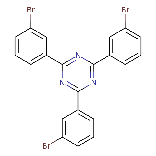 Brc1cccc(c1)c1nc(nc(n1)c1cccc(c1)Br)c1cccc(c1)Br