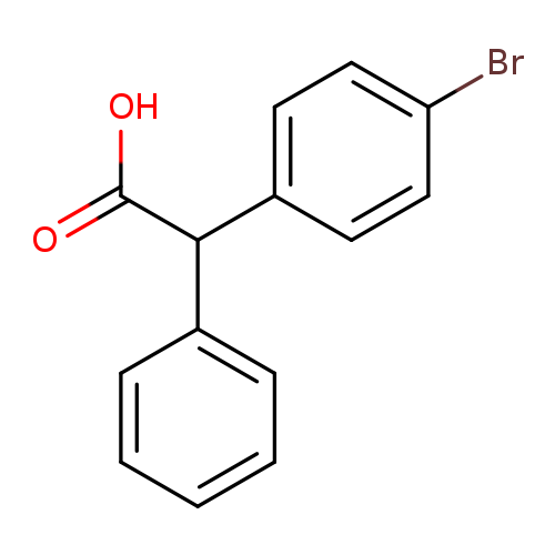 OC(=O)C(c1ccccc1)c1ccc(cc1)Br