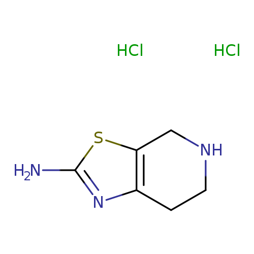 Nc1nc2c(s1)CNCC2.Cl.Cl