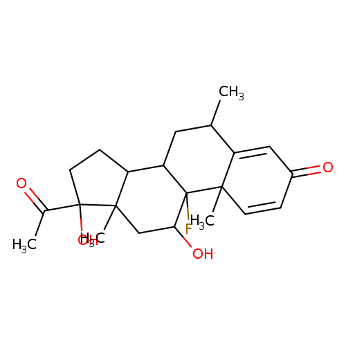 O=C1C=CC2(C(=C1)C(C)CC1C2(F)C(O)CC2(C1CCC2(O)C(=O)C)C)C