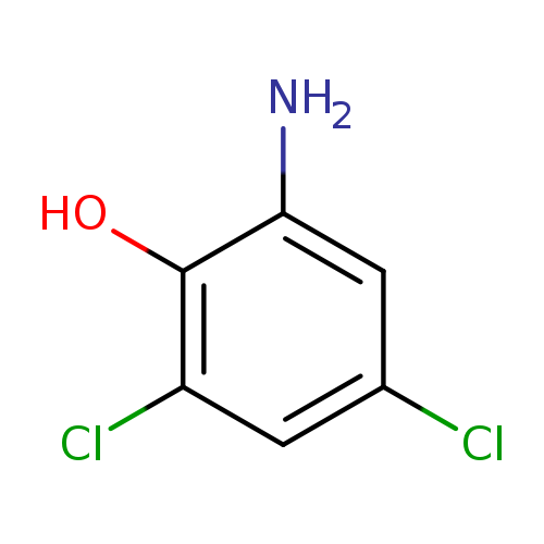 Clc1cc(N)c(c(c1)Cl)O