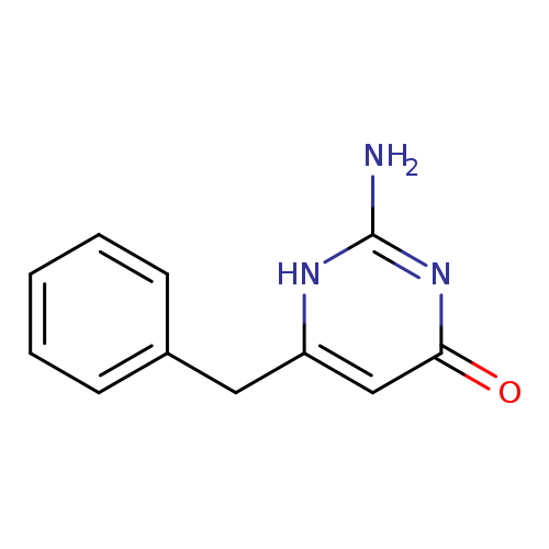 O=c1cc(Cc2ccccc2)[nH]c(n1)N