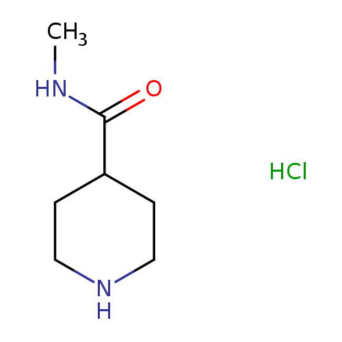 CNC(=O)C1CCNCC1.Cl