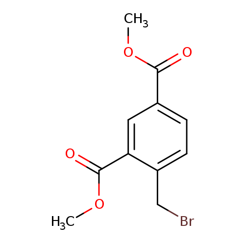 COC(=O)c1ccc(c(c1)C(=O)OC)CBr