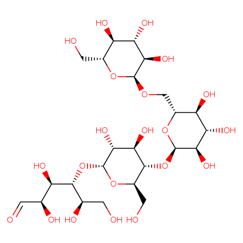 OC[C@H]([C@H]([C@@H]([C@H](C=O)O)O)O[C@H]1O[C@H](CO)[C@H]([C@@H]([C@H]1O)O)O[C@H]1O[C@H](CO[C@H]2O[C@H](CO)[C@H]([C@@H]([C@H]2O)O)O)[C@H]([C@@H]([C@H]1O)O)O)O