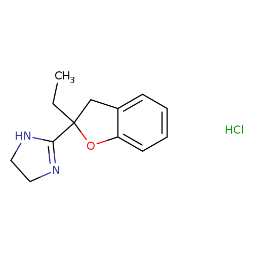 CCC1(Cc2c(O1)cccc2)C1=NCCN1.Cl