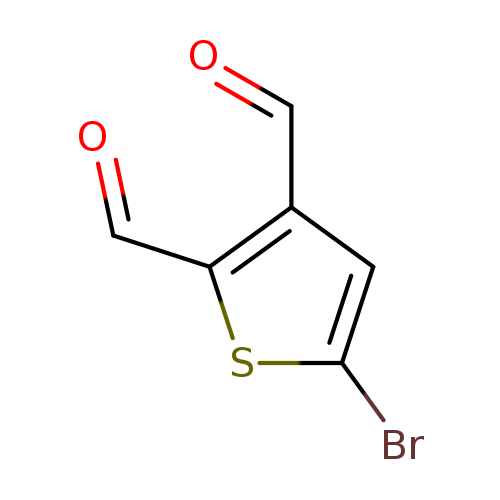 O=Cc1sc(cc1C=O)Br