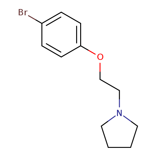 Brc1ccc(cc1)OCCN1CCCC1