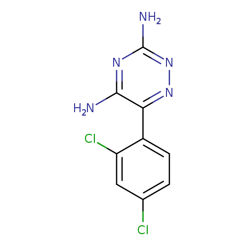 Clc1ccc(c(c1)Cl)c1nnc(nc1N)N