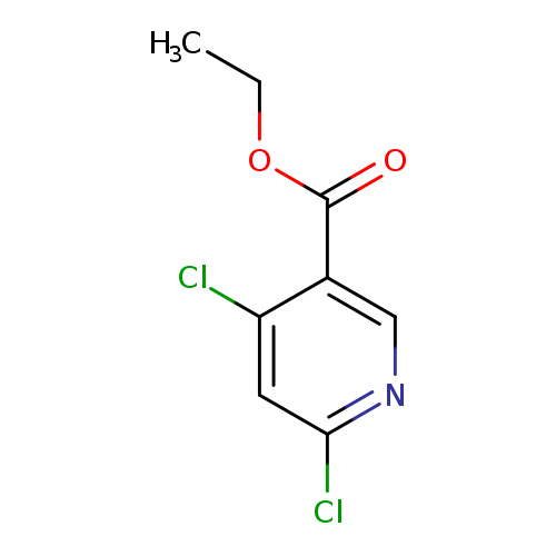 CCOC(=O)c1cnc(cc1Cl)Cl