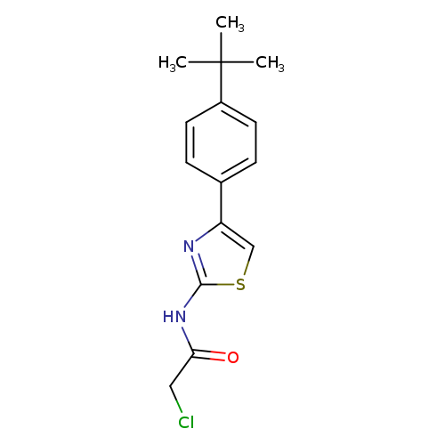 ClCC(=O)Nc1scc(n1)c1ccc(cc1)C(C)(C)C