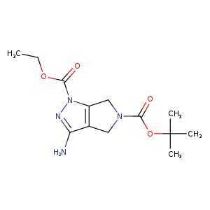 CCOC(=O)n1nc(c2c1CN(C2)C(=O)OC(C)(C)C)N