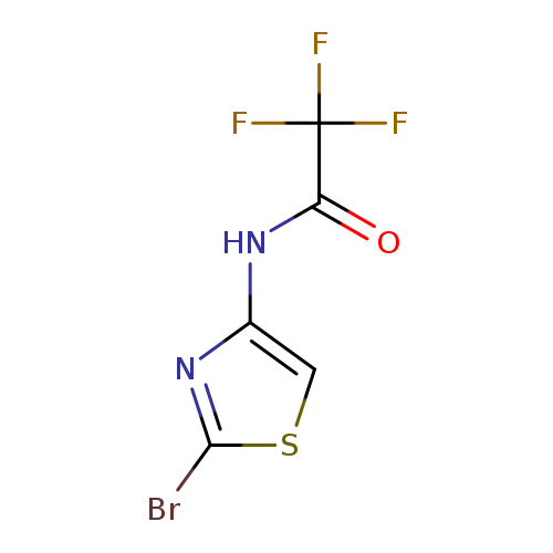 O=C(C(F)(F)F)Nc1csc(n1)Br
