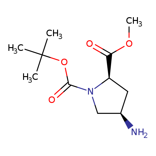 COC(=O)[C@H]1C[C@H](CN1C(=O)OC(C)(C)C)N