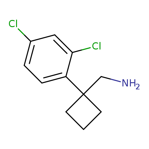 NCC1(CCC1)c1ccc(cc1Cl)Cl