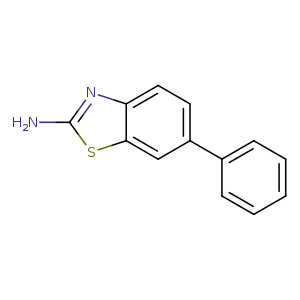 Nc1nc2c(s1)cc(cc2)c1ccccc1
