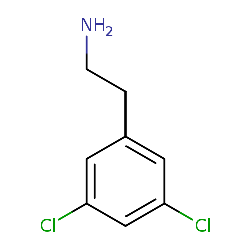 NCCc1cc(Cl)cc(c1)Cl