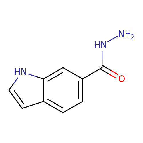 NNC(=O)c1ccc2c(c1)[nH]cc2