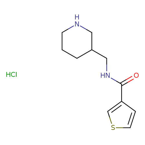 O=C(c1cscc1)NCC1CCCNC1.Cl