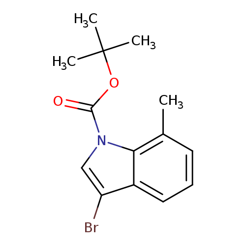 Cc1cccc2c1n(cc2Br)C(=O)OC(C)(C)C