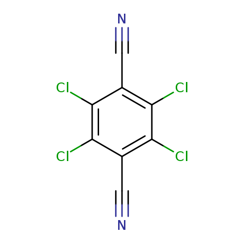 N#Cc1c(Cl)c(Cl)c(c(c1Cl)Cl)C#N